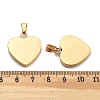 Ion Plating(IP) Fashionable 304 Stainless Steel Stamping Blank Tag Pendants X-STAS-J002B-01G-4