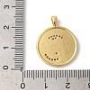 Rack Plating Brass Clear Cubic Zirconia Pendants KK-Z056-24G-3