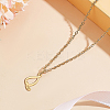 1pc 304 Stainless Steel Letter Pendant Necklaces NJEW-LP0001-39Q-G-3