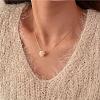 Natural Freshwater Pearl Flower Cluster Pendant Necklaces FS-WG55E71-01-3