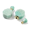 Natural Mixed Stone Perfume Bottle Pendants G-Q163-10G-3
