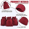24Pcs Burlap Packing Pouches Drawstring Bags ABAG-BBC0001-07D-6