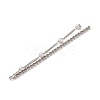 Brass Micro Pave Clear Cubic Zirconia & ABS Plastic Pearl Big Pendants KK-G510-05P-2