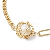 Natural Cultured Freshwater Pearl Bead Macrame Pouch Link Bracelets BJEW-JB10229-3