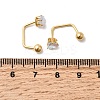 304 Stainless Steel Heart Stud Earrings EJEW-F396-04B-G-4