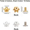 20 Sets 2 Colors Alloy Shoe Buckle Clips FIND-WR0003-04-4