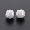 Opaque Acrylic Beads TACR-S154-10F-09-5
