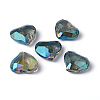 Rainbow Plated Glass Beads X-EGLA-E004-11-1
