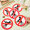 PVC No Farting Sign Stickers AJEW-WH20006-101A-3
