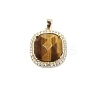 Natural Tiger Eye Faceted Pendants LS-PW-WG81700-06-1