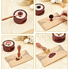 Brass Wax Seal Stamps with Wood Handle AJEW-WH0412-0131-3