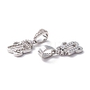 Eco-Friendly Brass Micro Pave Cubic Zirconia Pendants KK-K265-01P-U-2