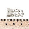 Brass Micro Pave Clear Cubic Zirconia Box Clasps KK-Z078-36P-3