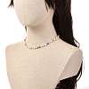 Natural Pearl Beaded Necklace for Girl Women NJEW-JN03669-01-3