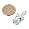7Pcs 7 Colors Angel Acrylic Pendant Decorations X1-HJEW-JM01736-02-3