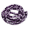 Crackle Baking Paint Imitation Jade Glass Beads Strands X1-DGLA-T003-8mm-13-3