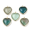 Natural Green Fluorite Pendants G-K347-10G-06-1