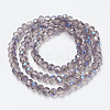 Electroplate Glass Beads Strands EGLA-A034-T6mm-I11-2