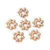 Light Gold Plated Alloy Flower Daisy Spacer Beads PALLOY-E385-04KCG-1