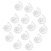 20Pcs 201 Stainless Steel Pendants STAS-DC0007-14-1