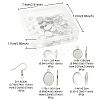 DIY Blank Dome Dangle Earrings Making Kit DIY-YW0002-03-5