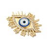 Rack Plating Brass Cubic Zirconia Pendants KK-G504-22G-3