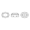 Preciosa® MAXIMA Crystal Sew-On Cups LS-Y-PRC-SB14-00030-235-S-5