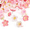 48Pcs Resin Flower & Iron Push Pins Set AJEW-TAC00050-3