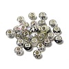 Printed Transparent Resin European Beads RESI-C063-03E-1