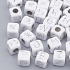 Plated Acrylic Beads SACR-N002-06B-1