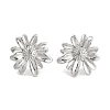 Non-Tarnish Flower 304 Stainless Steel Stud Earrings for Women EJEW-L283-102P-2