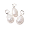 Natural Cultured Freshwater Pearl Pendants PALLOY-JF05225-02-1