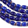 Handmade Millefiori Glass Oval Beads Strands LK-Z001-02A-02-2