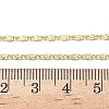 2MM Brass Textured Oval Link Chain Necklaces NJEW-P339-01A-G-5
