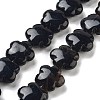 Dyed & Heated Natural Black Agate Beads Strands G-F769-A01-01-2