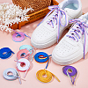 10 Pairs 10 Colors Three-color Mosaic Macaron Color Polyester Shoelaces FIND-FH0011-99-5