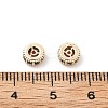Brass Micro Pave Cubic Zirconia Beads KK-R216-10A-KCG01-3