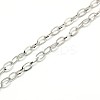 Non-Tarnish 304 Stainless Steel Cable Chain Necklace Making X-STAS-A028-N091P-2