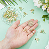 24Pcs Rack Plating Alloy Rhinestone Pendants FIND-DC0007-70-3