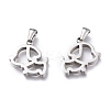 Tarnish Resistant 304 Stainless Steel Pendants STAS-Z006-14P-2