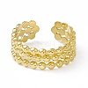 Ion Plating(IP) 304 Stainless Steel Cuff Ring for Women LS-RJEW-C060-18G-2