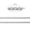 Tarnish Resistant 304 Stainless Steel Rolo Chains STAS-O076-01-2