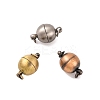 Brass Magnetic Clasps with Loops KK-E268-10mm-M-NR-1
