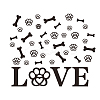 Translucent PVC Self Adhesive Wall Stickers STIC-WH0015-331-3