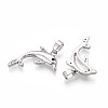 Brass Micro Pave Cubic Zirconia Pendants KK-N257-10P-2