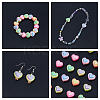 60Pcs 5 Colors Opaque Acrylic Beads OACR-FH0001-058-5