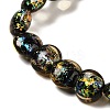 Handmade Dichroic Foil Glass Beads Strands DICH-U001-11I-3