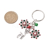 Alloy with Cubic Zirconia  Keychain KEYC-JKC00865-3