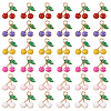 60Pcs 6 Colors Alloy Enamel Charms FIND-TA0002-31-3