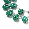 Natural Malachlite Beads Strands G-Q185-A01-02-4
